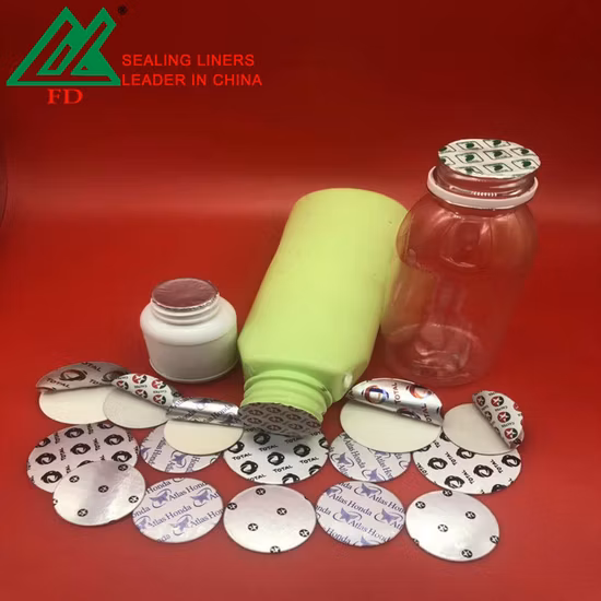 Уплотняющий вкладыш из алюминиевой фольги с печатью для индукционных колпачков